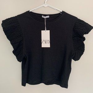 Zara Cropped Shirt - New with Tag